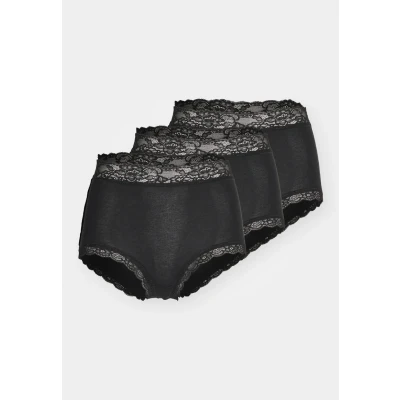 Obrázek Lindex Emelie Brief HIGH 3 PACK Kalhotky, Ženy, Velikost: Medium, Black