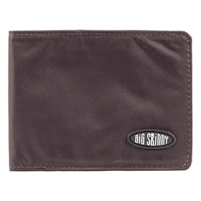 Obrázek Big Skinny Herren Slimline Bi Fold Slim Portemonnaie für bis zu 25 Karten braun
