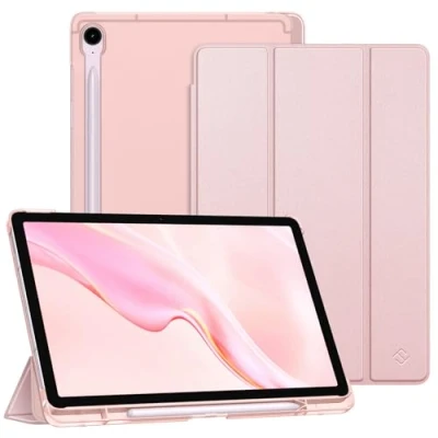 Obrázek Fintie pouzdro pro Samsung Galaxy Tab S9 FE 10. 9 palců/tablet 11 palců 2023 s držákem na tužky, ultratenké ochranné průsvitnou zadní stranou Cover a funkcí automatického