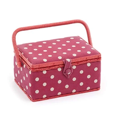 Obrázek Medium Sewing Storage Box, Red Spot