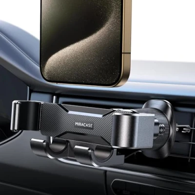 Obrázek Miracase handyhalterung Auto Lüftung[Hochstabile Doppel Stahlhaken] Schwerkraft kfz für iPhone Samsung Galaxy Alle Smartphones