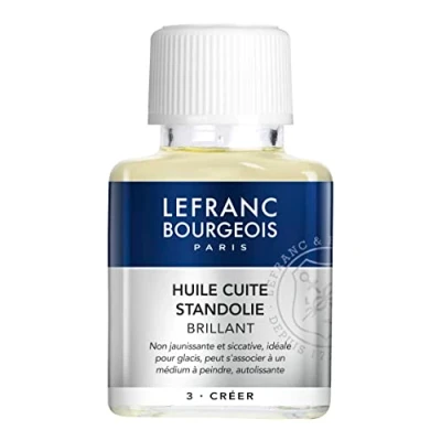 Obrázek Lefranc &amp; Bourgeois Malířský prostředek, lněný olej, stojanový olej pro olejové barvy v 75ml láhvi