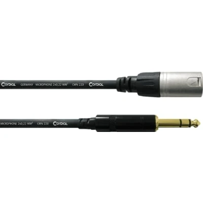 Obrázek CORDIAL kabel AUDIO stereo XLR male/jack male 6 m Essentials / Jack