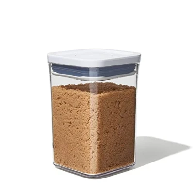 Obrázek OXO Good Grips POP Behälter luftdichte, stapelbare Aufbewahrungsbox mit Deckel für Lebensmittel 1 l Zucker und mehr, Weiß