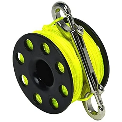 Obrázek Best Divers ml0057yl Reel, Diver Unisex Erwachsene, Schwarz, 45 Meter
