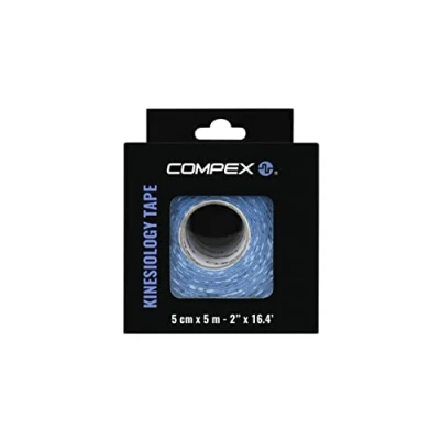 Obrázek COMPEX Kinesiologie Tape, elastisch, für Erwachsene, Unisex, Blau, Einheitsgröße