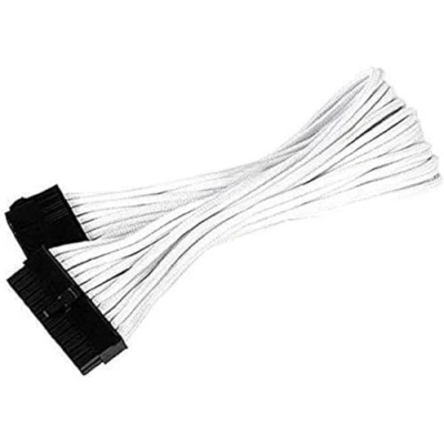 Obrázek Silverstone PP07 pro Mbb napájecí díl prodlužovačka 30 cm pracovní stanici 24PIN na 24PIN, Černá
