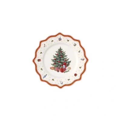 Obrázek Dezertní talíř z kolekce Toy&#039;s Delight od Villeroy a Boch, 35 cm, prémiový porcelán, bílý/červený