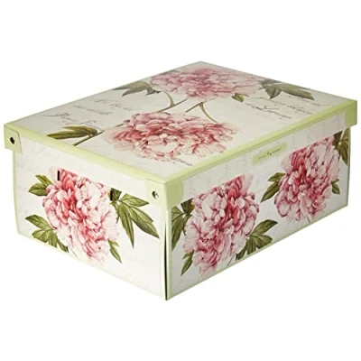 Obrázek Kanguru la coperta con le maniche COLLECTION MIDI PEONIE Aufbewahrungsbox, Cardboard, PFINGSTROSEN