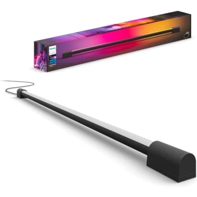 Obrázek Philips Hue Play Gradient Light Tube černá 75 cm, 110 lm, prostorové osvětlení, až 16 milionů barev, nastavitelné světelné efekty, regulovatelné pomocí aplikace, vhodné pro televizory