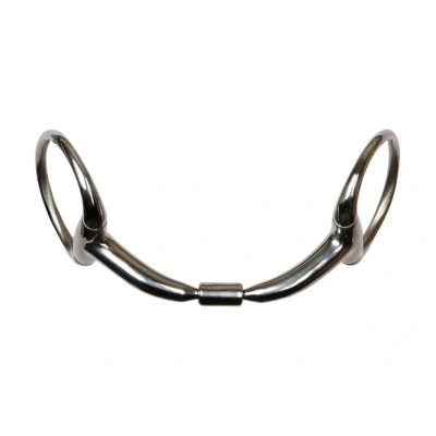 Obrázek Harry&#039;s Horse Eggbut snaffle Roll R, 14mm French mouth