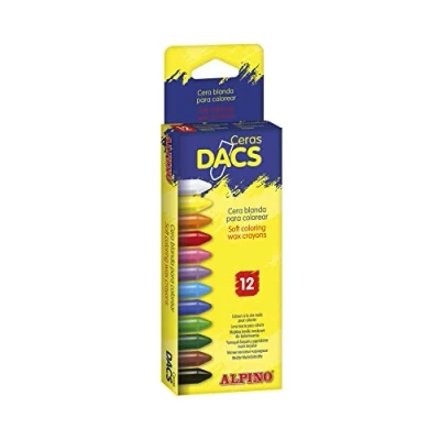 Obrázek DACS Wachsmalstifte DA050290, bunt, 12 Stück (1er Pack)