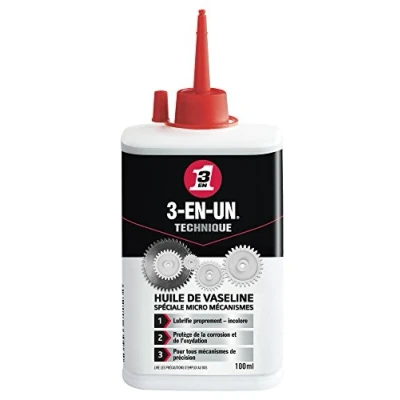 Obrázek 3 EN UN Technique Vaseline Öl Burette, extrafein, zieht schnell ein, kompatibel mit allen Metallen, präzise Anwendung und Dosierung möglich, 100 ml