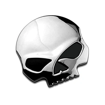 Obrázek 3D Skull nálepka motocykl 7 * 6, 8 cm lebka emblém auto zavazadlový prostor styling příslušenství obtisky