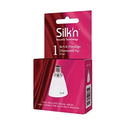 Obrázek Silk&#039;n Nástavec na peeling obličeje, Fine, diamantový peeling, ReVit Prestige, bílý, 3,2 x 2,1 4 cm