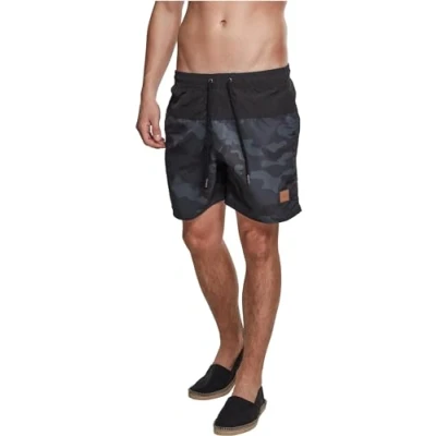Obrázek Urban Classics Block Plavky, Muži, Velikost: 4XL, Blk/darkcamo