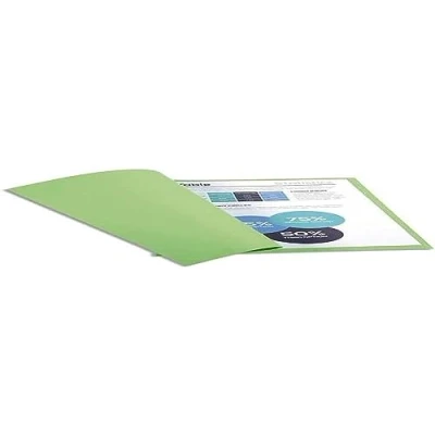 Obrázek Exacompta Balení 410004E (se 100 kryty na spisy, Forever, z recyklovaného kartonu 250 g, DIN A4, 21 x 29,7 cm) jedovatá zelená