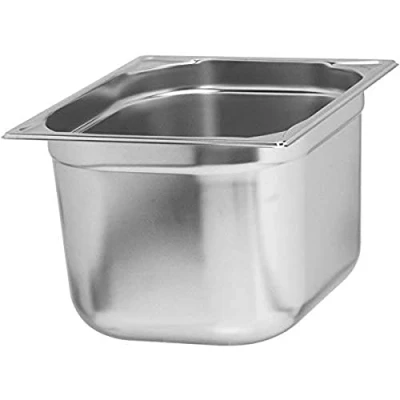 Obrázek APS 81204 GN Behälter 1/2, Gastronormbehälter Edelstahl/Abmessungen 26,5 x 32,5 cm/Höhe 10 cm/Volumen 6 Liter Edelstahlfarben
