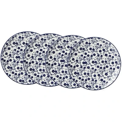 Obrázek Ritzenhoff &amp; Breker Sada talířů na dort a snídani Royal Sakura, 4dílná, průměr 21,5 cm, porcelánové nádobí, modro bílé, 21,50 x 2,50 cm