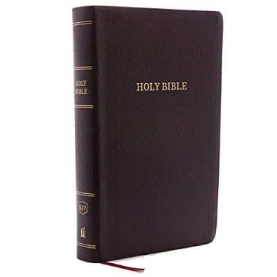 Obrázek KJV Holy Bible: Personal Size Giant Print with 43,000 Cross References, Burgundy Bonded Leather, Red Letter, Comfort (Thumb Indexed): King James Version