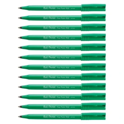 Obrázek Pentel R50 kuličkové pero &quot;Ball Pentel&quot; 0,4 mm, 12 kusů, černé