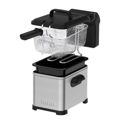 Obrázek Tefal FR5030 Family Pro Access 4,0 l fritéza 3000 W poloprofesionální s olejem, vyjímatelná nádoba na olej, technologie chladicích zón, snadné čištění, křupavé hranolky ušlechtilá ocel / černá