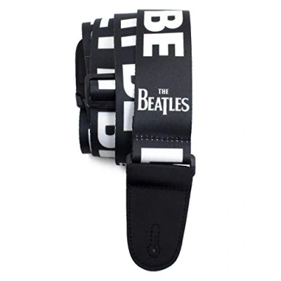 Obrázek Perri&#039;s Leathers Ltd. The Beatles Popruh na kytaru Let It Be Oficiální licenční produkt Nastavitelný Pro akustické/basové/elektrické kytary Vyrobeno v Kanadě (LPCP 6084)