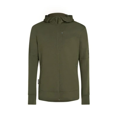 Obrázek Icebreaker Merino 260 MID Weight Quantum ZIP Hoodie Mikina na zip, Muži, Velikost: Small, Olive
