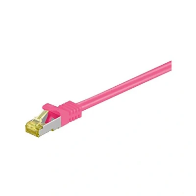 Obrázek Goobay 91614 RJ45 patch kabel S/FTP (PiMF), s kabelem CAT 7, purpurový