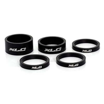Obrázek XLC Unisex rozšíření řídítek pro dospělé A Head Spacer Set AS A02 3x5/1x10/1x15 mm 1 palce, černá, jedna velikost