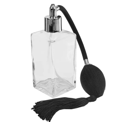 Obrázek Fantasia Skleněný rozprašovač s pumpičkou, doplňovací na 100 ml, parfém doma i cesty, hranatý