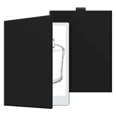 Obrázek Fintie Pouzdro pro Remarkable 2 Digital Paper Tablet 10,3 palců 2020, vysoce kvalitní PU materiál lehký obal na knihu s držákem tužky, nefit 1, černý