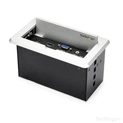 Obrázek StarTech.com Konferenztisch Tischanschlussfeld für Audio und Video 4K HDMI / VGA DP Ausgang Kabelmanagement