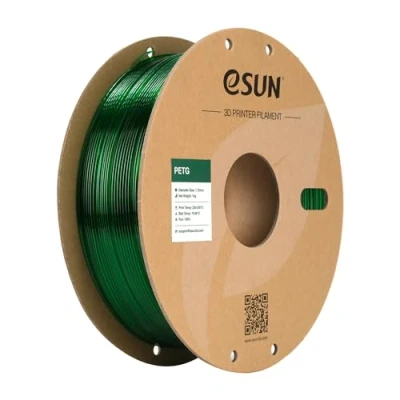 Obrázek eSUN PETG Filament 1,75 mm, vlákno pro 3D tiskárny, přesnost rozměrů +/ 0,05 cívka 1 kg (2,2 LBS) pro, zelená