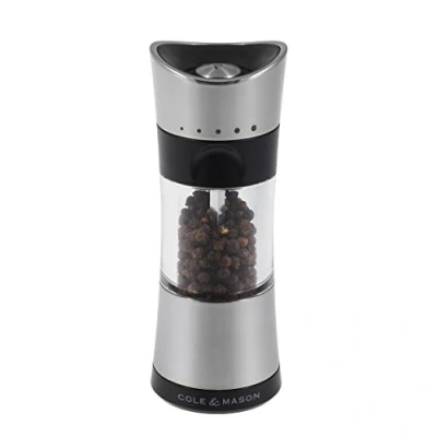 Obrázek Cole &amp; Mason H306591P Horsham mlýnek na pepř, chrom, akryl, 154 mm, Classic Inverta, obsahuje 1 x pepř