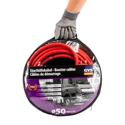 Obrázek Startovací kabel izolované svorky 1000 A průměr 50 mm² 2X4, 5 M