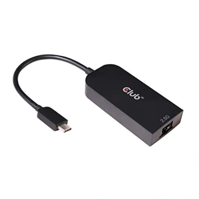 Obrázek Club 3D USB 3.2 adaptér typu C na 2, 5 Gigabit Ethernet ST./BU. černý CAC 1520
