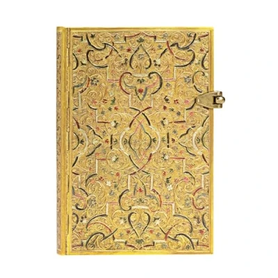 Obrázek Paperblanks Gold Inlay Mini Li, (140 x 100): Lined