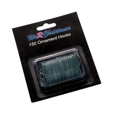 Obrázek WeRChristmas Ornament Haken, grün, Pack of 150, 3.5 cm, 150