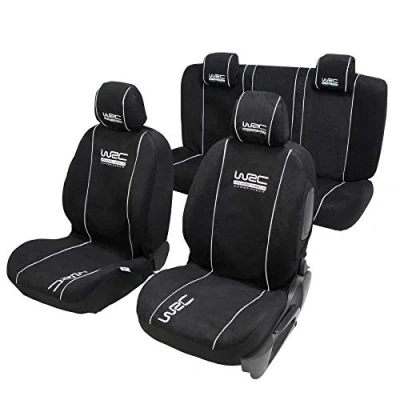 Obrázek WRC 007338 4 ks sada potah sedadla Univerzální Airbag pro kompatibilní, Černá