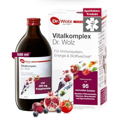 Obrázek Vitální komplex Dr. Wolz, koncentrát mikroživin, pro imunitní systém, obsahuje vitamíny, minerály a stopové prvky, 500 ml