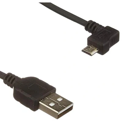 Obrázek System s Micro USB kabel datový kabel, nabíjecí 90 úhlovou zástrčkou stupňů lomený 30 cm