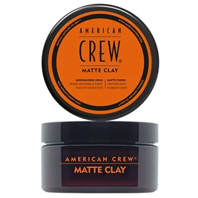 Obrázek AMERICAN CREW Matte Clay, 85 g, stylingová hmota pro muže, vlasový produkt se středním až silným držením, stylingový optimální tvarovatelnost, strukturu a lehký lesk