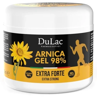 Obrázek Dulàc arnika Gel 500 ml, 98% silná mast vysoce koncentrovaná na bolest svalů, zánět šlach, uvolnění svalů chladivá sportovní nemastí