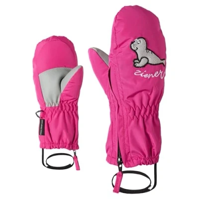 Obrázek Ziener Dětské LE ZOO MINIS glove lyžařské rukavice / zimní sporty teplé, prodyšné, růžové (pop pink), 116