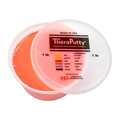 Obrázek Antimikrobiální modelovací hmota CanDo TheraPutty 450 g červená (lehká)