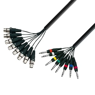 Obrázek Adam Hall 3 Star Series Multicore přístrojový kabel 8 x XLR samice na 6,3 mm jack 5 m