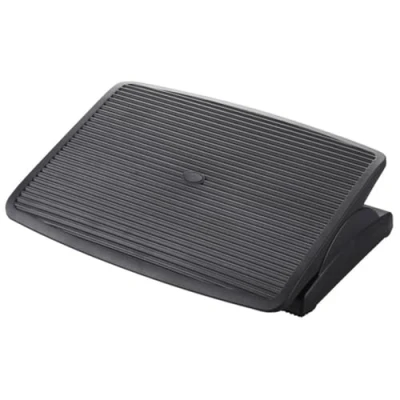 Obrázek hjh OFFICE 721050 podložka pod nohy kancelář PIEDINO STRIPE plastová podnožka Antracit
