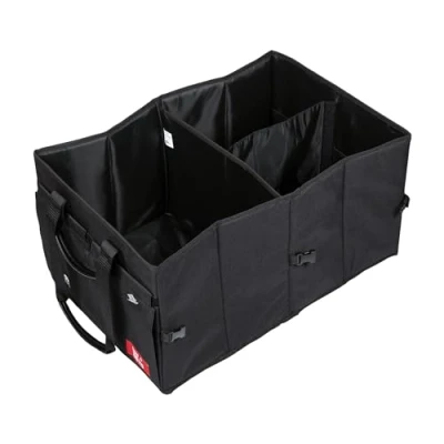 Obrázek WEDO Taška do zavazadlového prostoru 582531 Big Box Shopper (XL, polyester, 60 x 40 30 cm, pojme cca 72 litrů, vnitřní a vnější kapsy, suchý zip, rychlouzávěr, skládací, min. nosnost 100 kg) černá