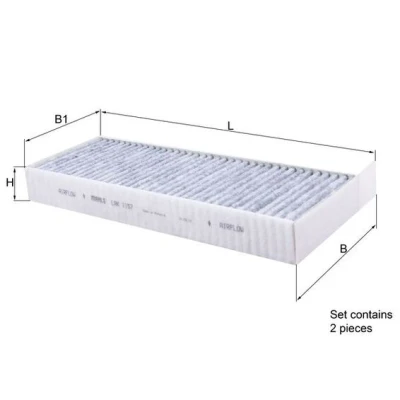 Obrázek Filtr, vnitřní vzduch KNECHT LAK 1157/S